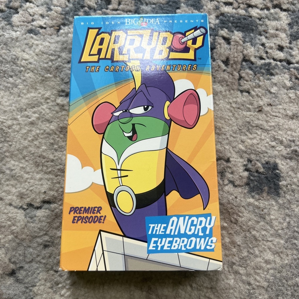 Larryboy The Cartoon Adventures - The Angry Eyebrows Premier (VHS Big Idea 2002)